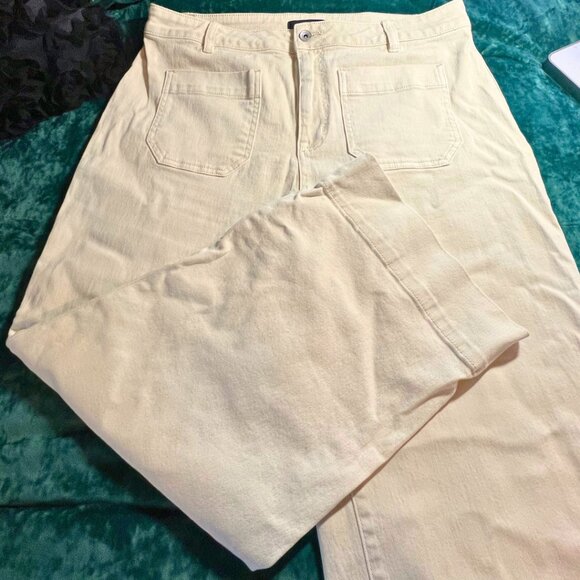 Sanctuary Women’s Ankle Pants – Cream Denim – Size 33 - Picture 2 of 5